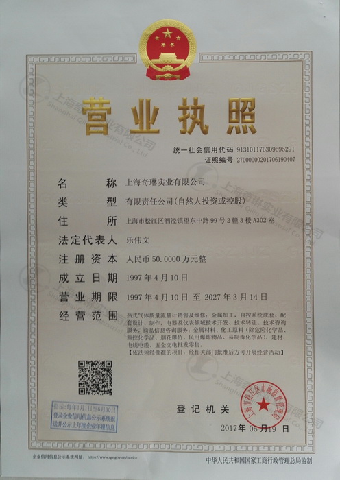 Enterprise business license